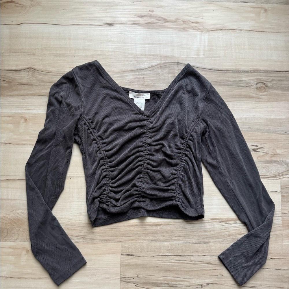 Long Sleeve Scrunched Top